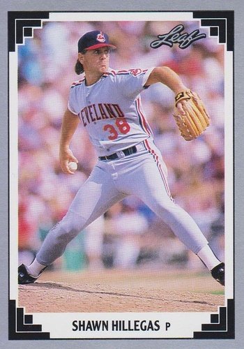 #513 Shawn Hillegas - Cleveland Indians - 1991 Leaf Baseball