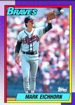 #513 Mark Eichhorn - Atlanta Braves - 1990 Topps Baseball