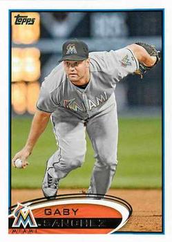 #513 Gaby Sanchez - Miami Marlins - 2012 Topps Baseball