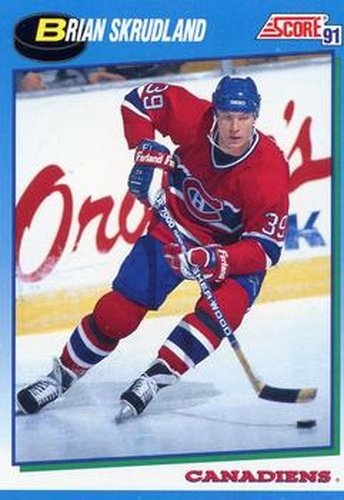 #514 Brian Skrudland - Montreal Canadiens - 1991-92 Score Canadian Hockey