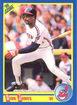 #514 Dion James - Cleveland Indians - 1990 Score Baseball