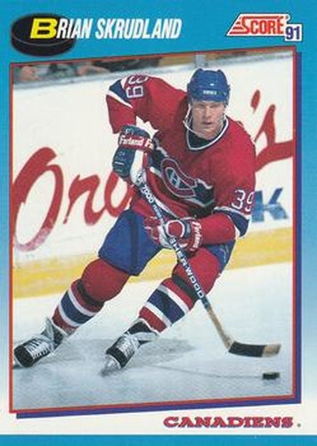 #514 Brian Skrudland - Montreal Canadiens - 1991-92 Score Canadian Bilingual Hockey