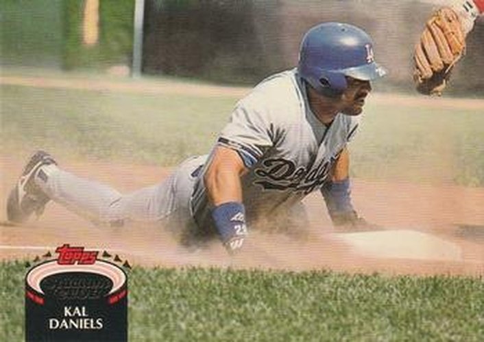 #514 Kal Daniels - Los Angeles Dodgers - 1992 Stadium Club Baseball