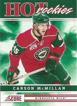 #514 Carson McMillan - Minnesota Wild - 2011-12 Score Hockey