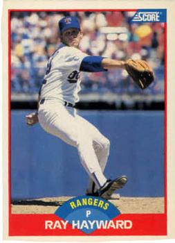 #514 Ray Hayward - Texas Rangers - 1989 Score Baseball