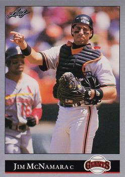 #514 Jim McNamara - San Francisco Giants - 1992 Leaf Baseball