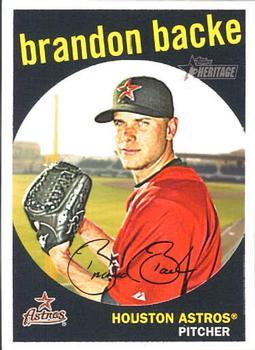 #514 Brandon Backe - Houston Astros - 2008 Topps Heritage Baseball