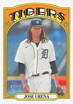 #514 Jose Urena - Detroit Tigers - 2021 Topps Heritage Baseball