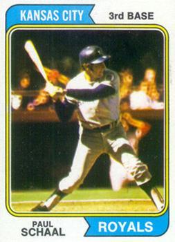 #514 Paul Schaal - Kansas City Royals - 1974 Topps Baseball