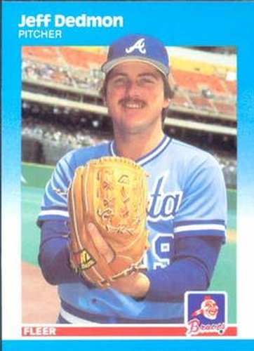 #514 Jeff Dedmon - Atlanta Braves - 1987 Fleer Baseball