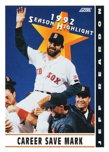 #514 Jeff Reardon - Boston Red Sox - 1993 Score Baseball