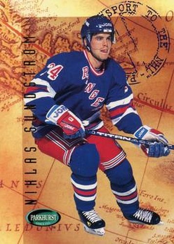 #514 Niklas Sundstrom - New York Rangers - 1995-96 Parkhurst International Hockey