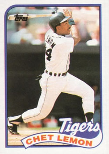 #514 Chet Lemon - Detroit Tigers - 1989 Topps Baseball