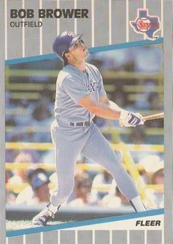 #514 Bob Brower - Texas Rangers - 1989 Fleer Baseball