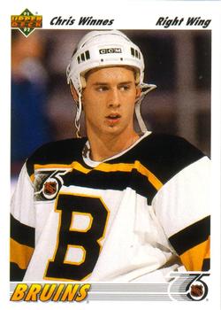 #514 Chris Winnes - Boston Bruins - 1991-92 Upper Deck Hockey