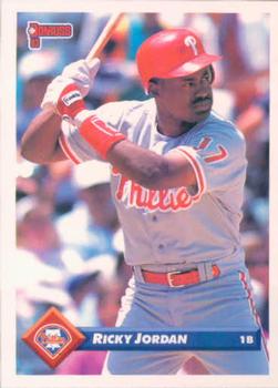 #514 Ricky Jordan - Philadelphia Phillies - 1993 Donruss Baseball