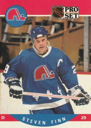 #514 Steven Finn - Quebec Nordiques - 1990-91 Pro Set Hockey