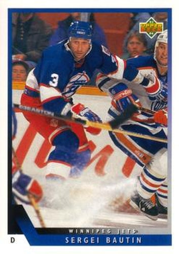 #514 Sergei Bautin - Winnipeg Jets - 1993-94 Upper Deck Hockey