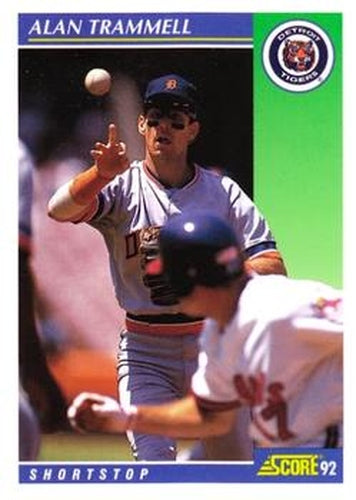 #515 Alan Trammell - Detroit Tigers - 1992 Score Baseball