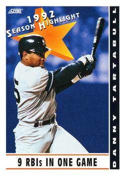 #515 Danny Tartabull - New York Yankees - 1993 Score Baseball