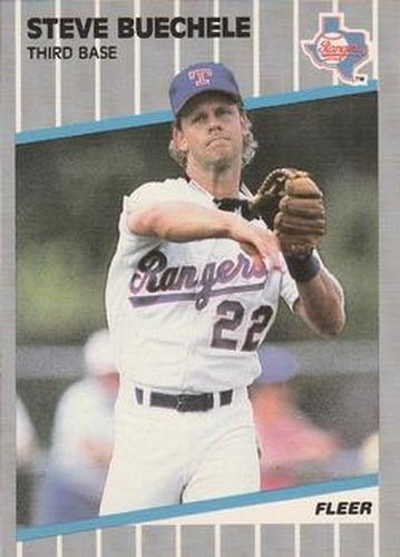 #515 Steve Buechele - Texas Rangers - 1989 Fleer Baseball