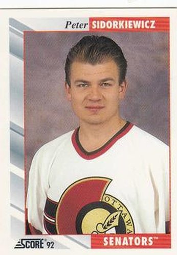 #515 Peter Sidorkiewicz - Ottawa Senators - 1992-93 Score USA Hockey