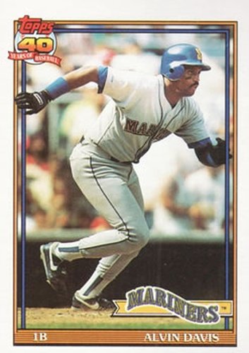 #515 Alvin Davis - Seattle Mariners - 1991 Topps Baseball