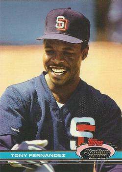 #515 Tony Fernandez - San Diego Padres - 1991 Stadium Club Baseball