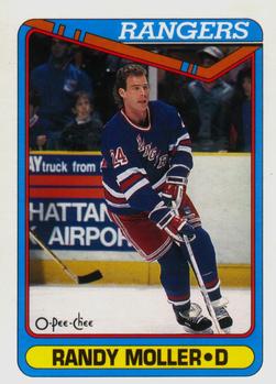 #515 Randy Moller - New York Rangers - 1990-91 O-Pee-Chee Hockey