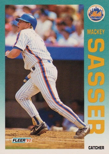 #515 Mackey Sasser - New York Mets - 1992 Fleer Baseball