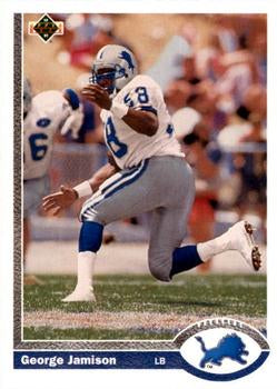 #515 George Jamison - Detroit Lions - 1991 Upper Deck Football