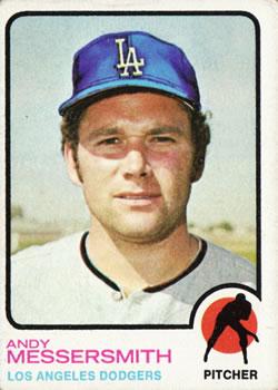 #515 Andy Messersmith - Los Angeles Dodgers - 1973 Topps Baseball