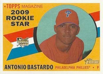 #515 Antonio Bastardo - Philadelphia Phillies - 2009 Topps Heritage Baseball
