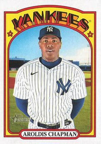 #515 Aroldis Chapman - New York Yankees - 2021 Topps Heritage Baseball