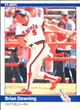 #515 Brian Downing - California Angels - 1984 Fleer Baseball