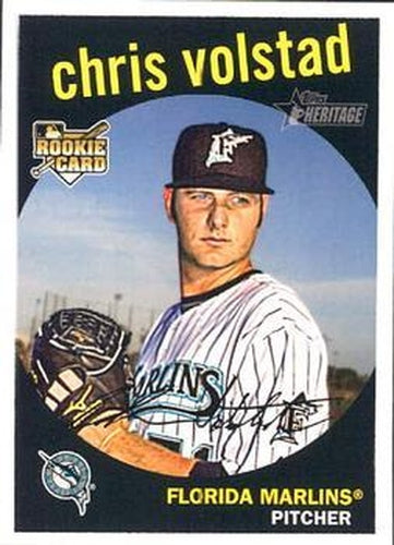 #515 Chris Volstad - Florida Marlins - 2008 Topps Heritage Baseball