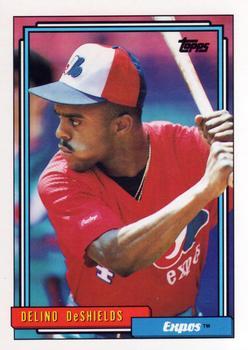 #515 Delino DeShields - Montreal Expos - 1992 Topps Baseball