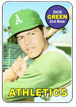 #515 Dick Green - Oakland Athletics - 1969 Topps Baseball