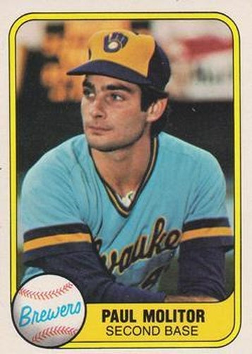 #515 Paul Molitor - Milwaukee Brewers - 1981 Fleer Baseball