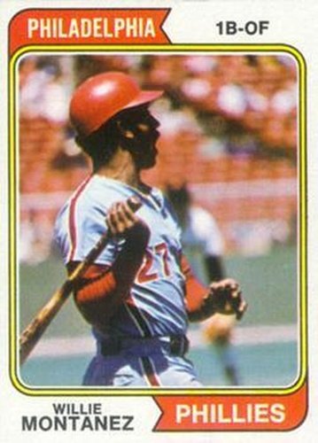 #515 Willie Montanez - Philadelphia Phillies - 1974 Topps Baseball