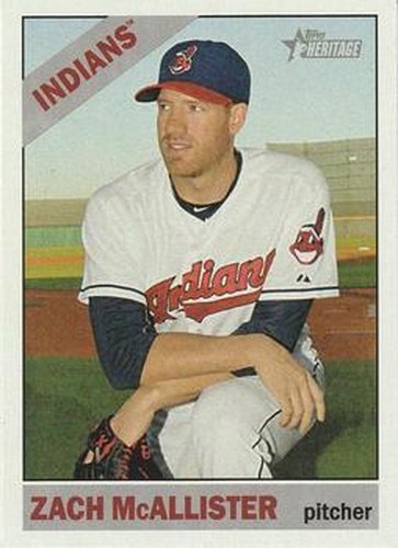 #515 Zach McAllister - Cleveland Indians - 2015 Topps Heritage Baseball