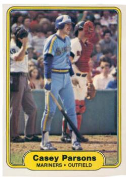 #515 Casey Parsons - Seattle Mariners - 1982 Fleer Baseball