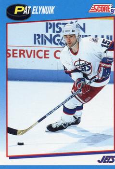 #515 Pat Elynuik - Winnipeg Jets - 1991-92 Score Canadian Bilingual Hockey