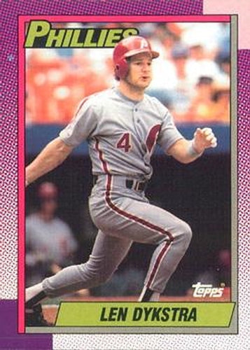 #515 Lenny Dykstra - Philadelphia Phillies - 1990 O-Pee-Chee Baseball