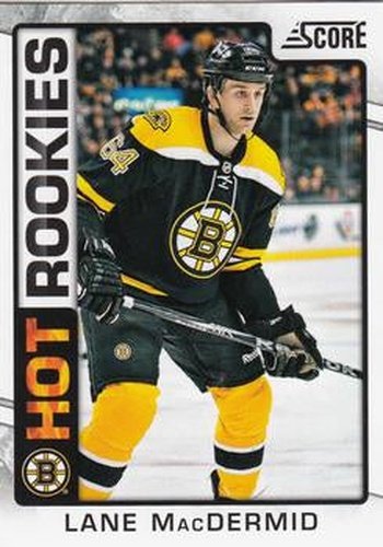 #516 Lane MacDermid - Boston Bruins - 2012-13 Score Hockey