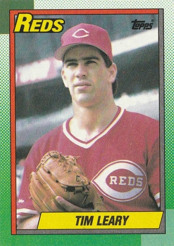 #516 Tim Leary - Cincinnati Reds - 1990 Topps Baseball