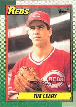 #516 Tim Leary - Cincinnati Reds - 1990 O-Pee-Chee Baseball