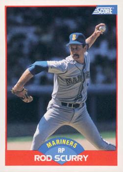 #516 Rod Scurry - Seattle Mariners - 1989 Score Baseball