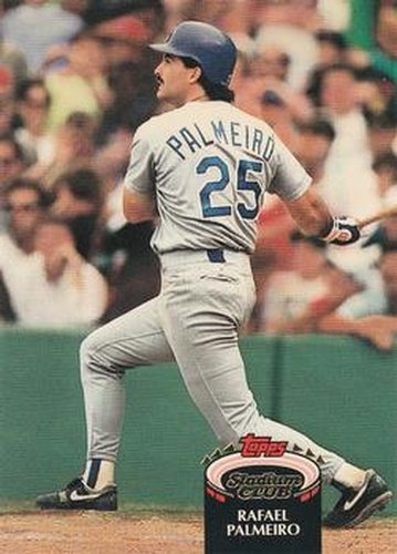 #516 Rafael Palmeiro - Texas Rangers - 1992 Stadium Club Baseball