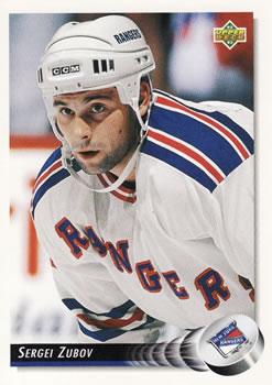 #516 Sergei Zubov - New York Rangers - 1992-93 Upper Deck Hockey